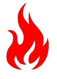 FiammaRossaSfondoBianco